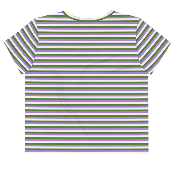 Genderqueer Flag Crop Tee