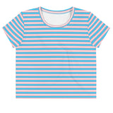 Transgender Flag Crop Tee