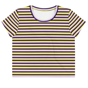 Non-Binary Flag Crop Tee