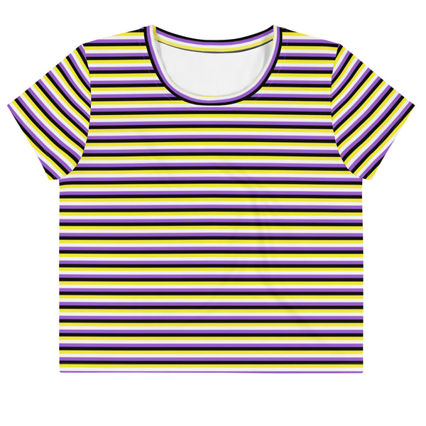 Non-Binary Flag Crop Tee