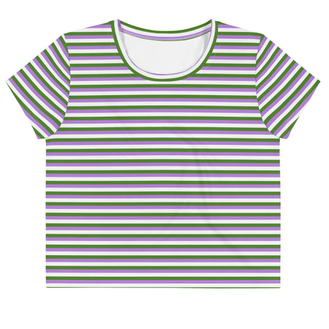 Genderqueer Flag Crop Tee