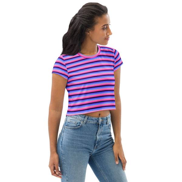 Omnisexual Flag Crop Tee