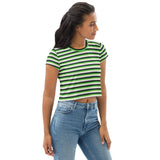 Aromantic / Demiromantic Flag Crop Tee