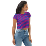 Bisexual Flag Crop Tee