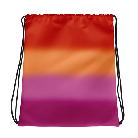 Lesbian Blurred Flag Drawstring Bag