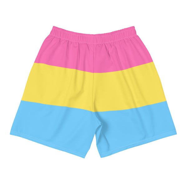 Pansexual Flag Long Athletic Shorts