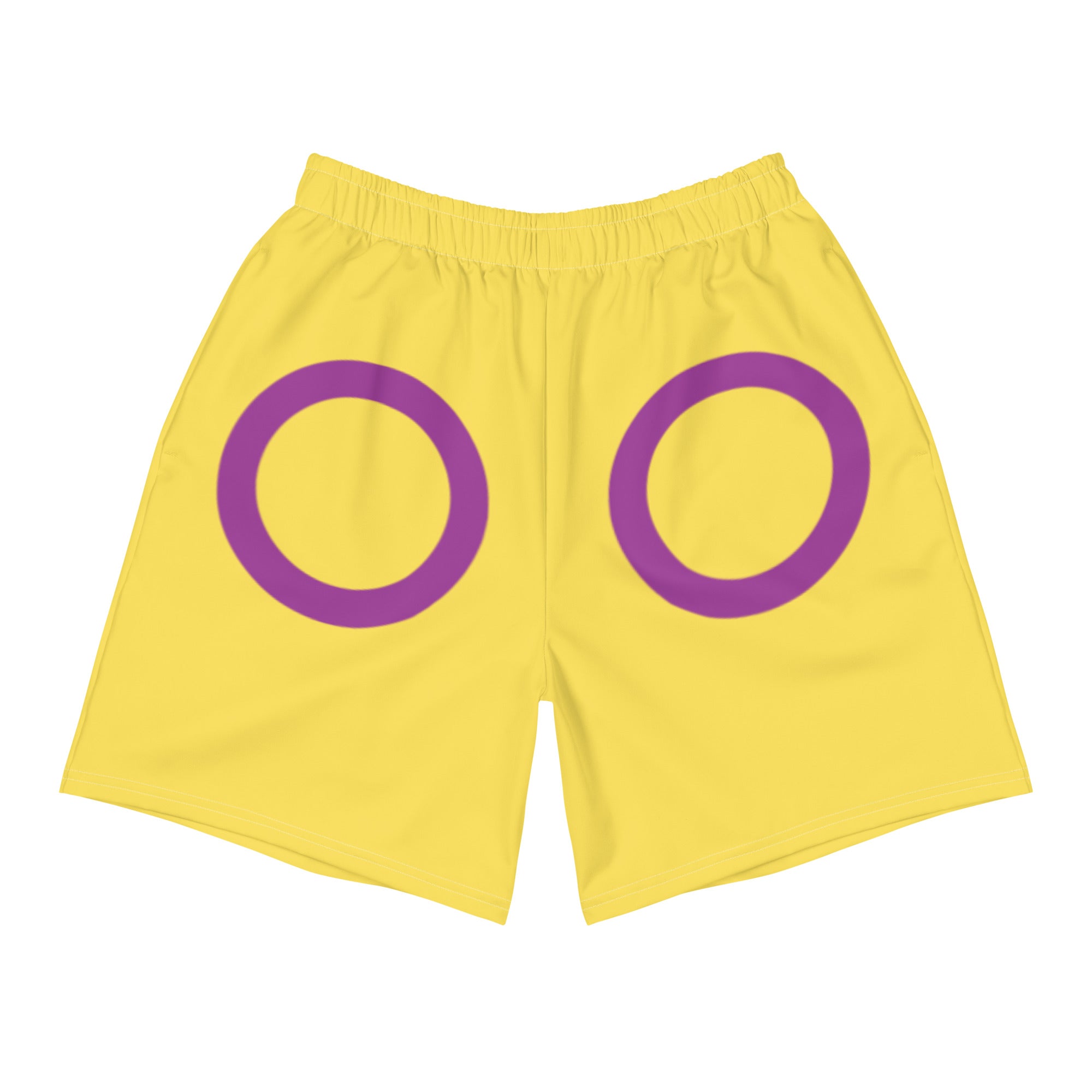 Intersex Flag Long Athletic Shorts