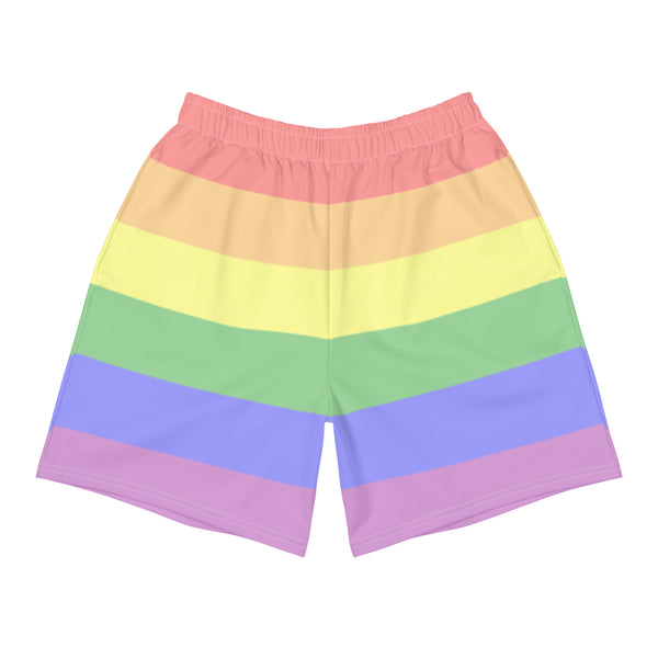 Rainbow Flag Long Athletic Shorts