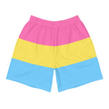 Pansexual Flag Long Athletic Shorts
