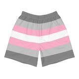 Demigirl Flag Long Athletic Shorts