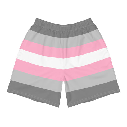 Demigirl Flag Long Athletic Shorts