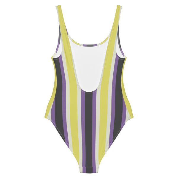 Retro Non-Binary One-Piece Swimsuit