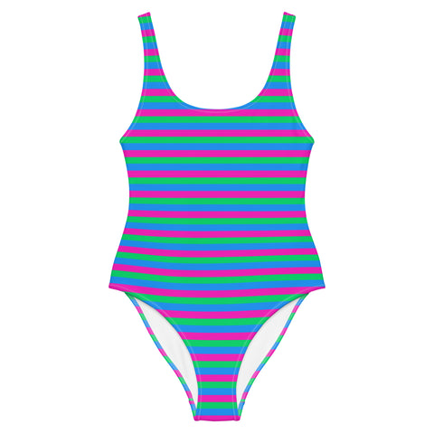 Polysexual Flag One-Piece Swimsuit