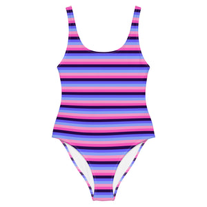 Omnisexual Flag One-Piece Swimsuit