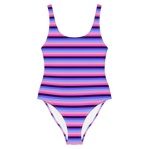 Omnisexual Flag One-Piece Swimsuit