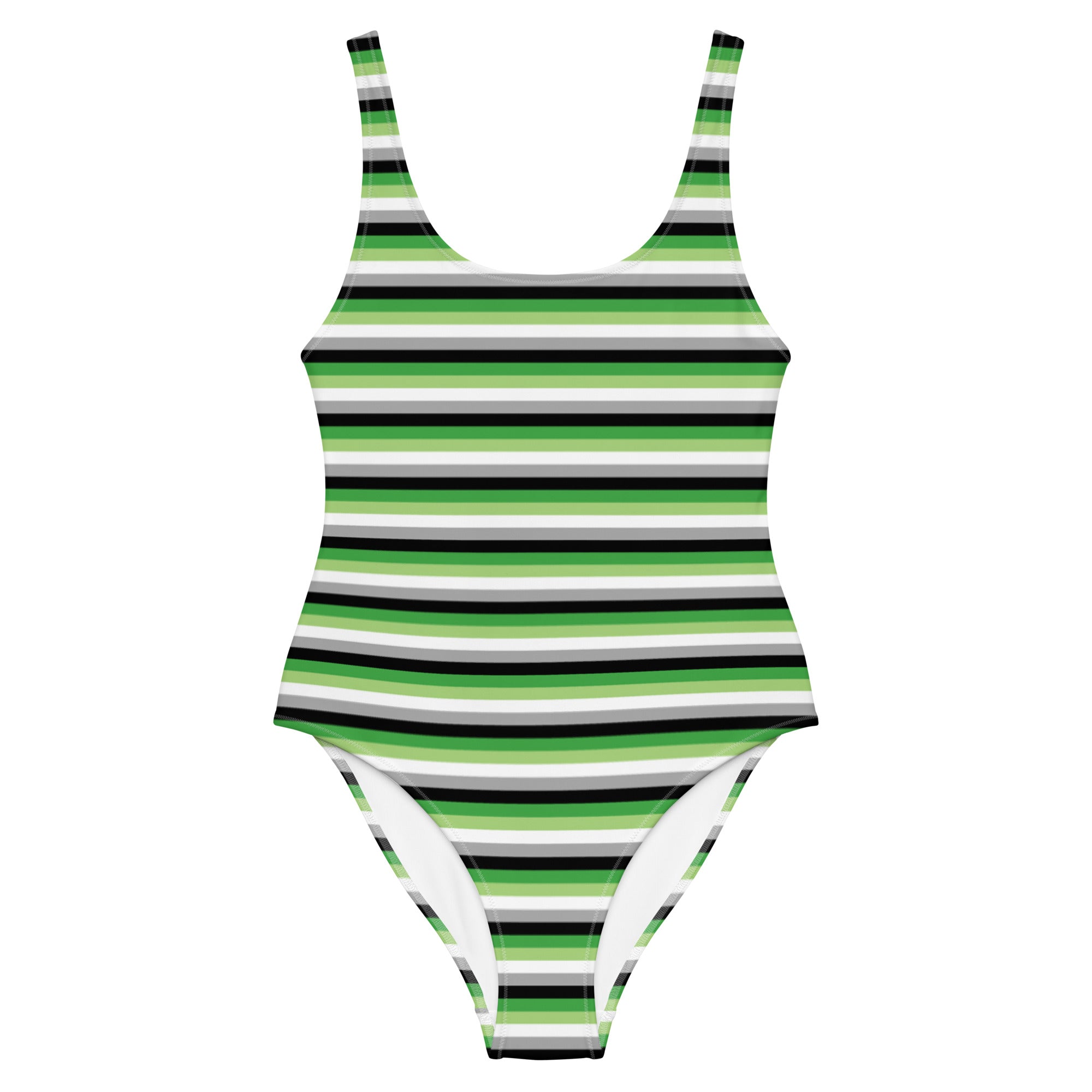 Aromantic Flag One-Piece Swimsuit