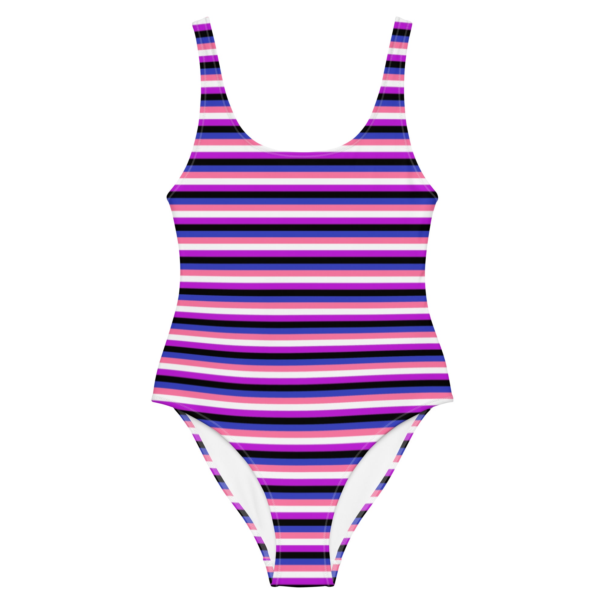 Genderfluid Flag One-Piece Swimsuit