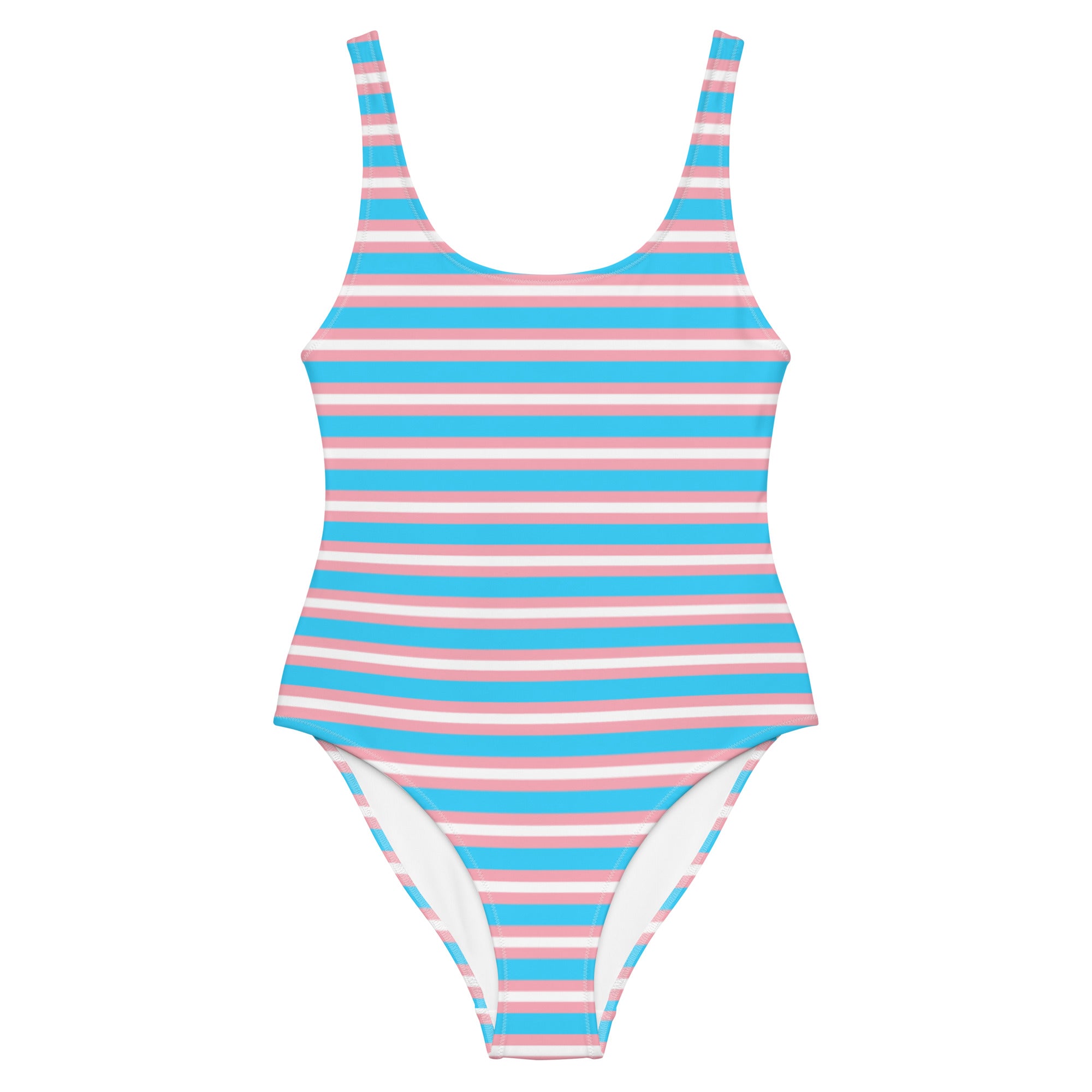 Transgender Flag One-Piece Swimsuit