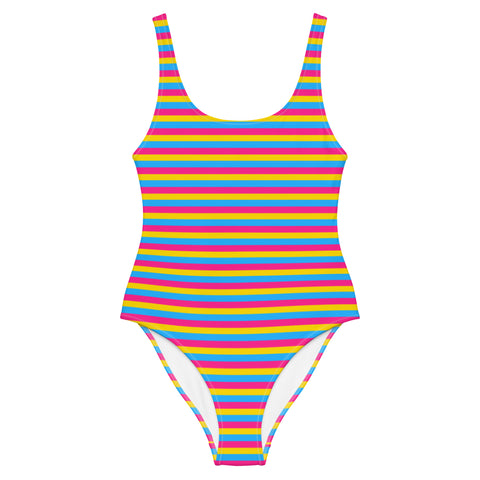 Pansexual Flag One-Piece Swimsuit