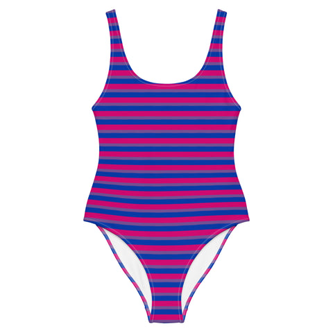 Bisexual Flag One-Piece Swimsuit