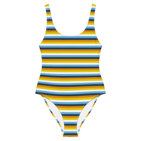 AroAce Flag One-Piece Swimsuit