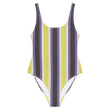 Retro Non-Binary One-Piece Swimsuit