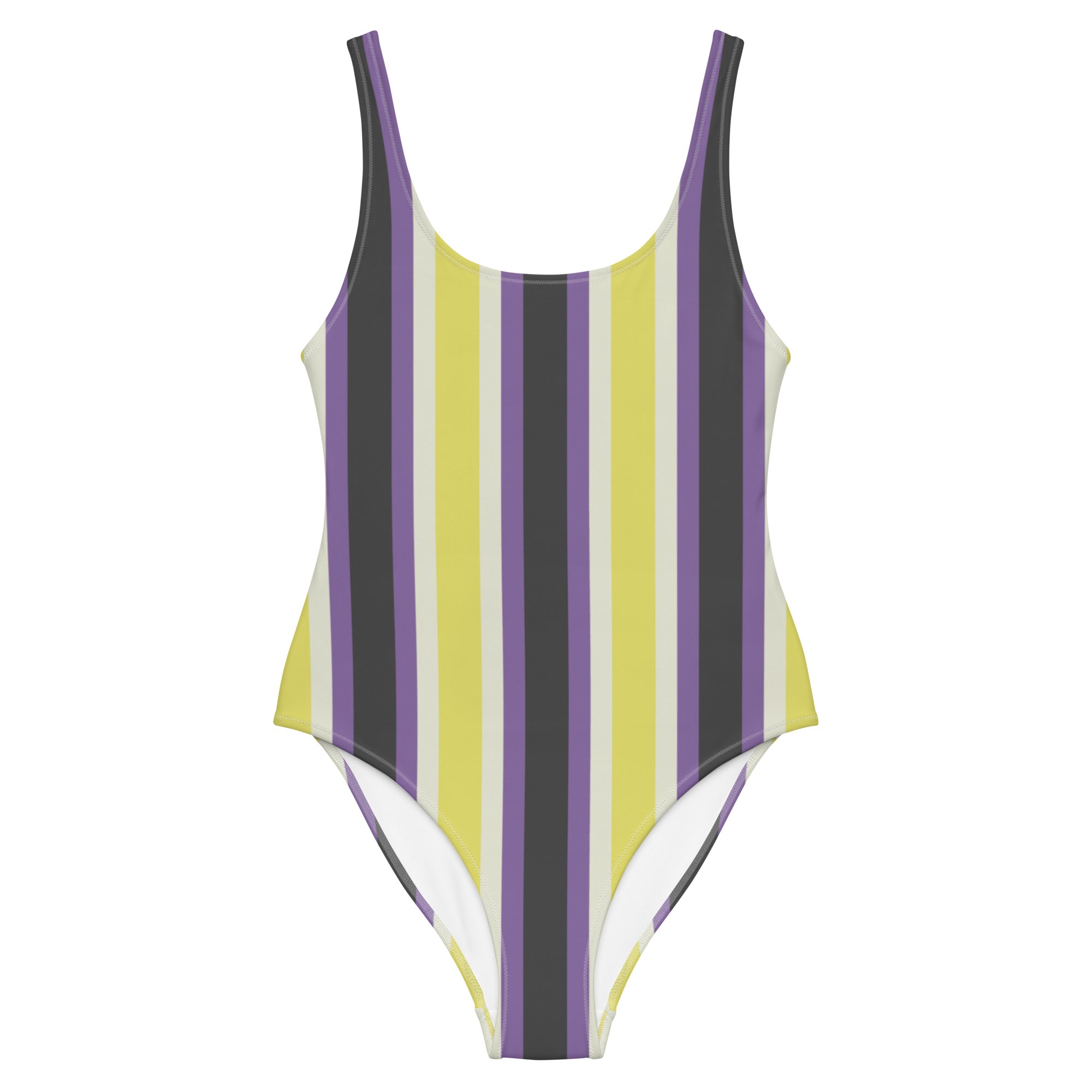 Retro Non-Binary One-Piece Swimsuit