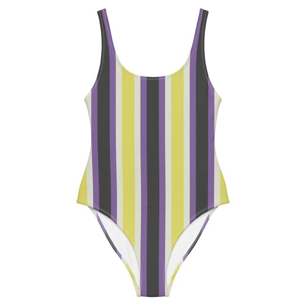 Retro Non-Binary One-Piece Swimsuit