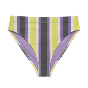 Retro NonBinary High-Waisted Bikini Bottom