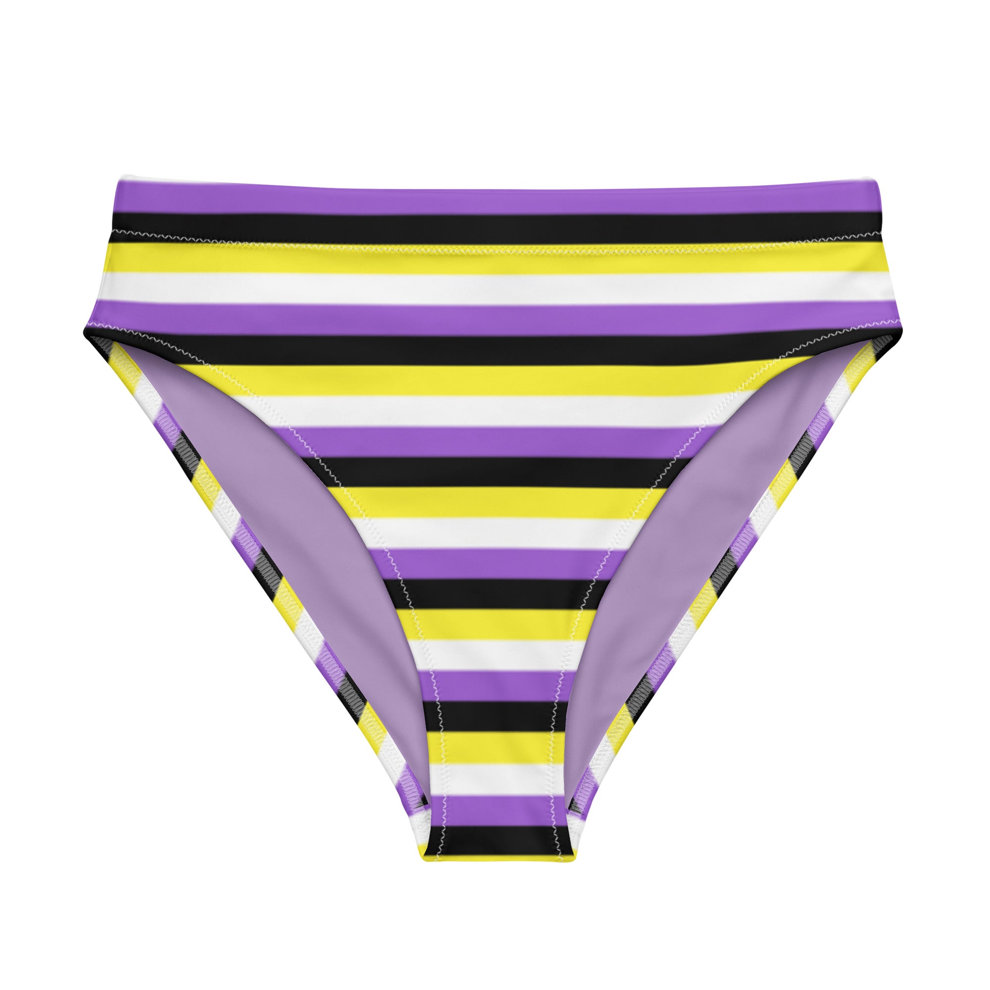 Non-Binary Flag High-Waisted Bikini Bottom