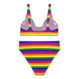 Rainbow Flag High-Waisted Bikini