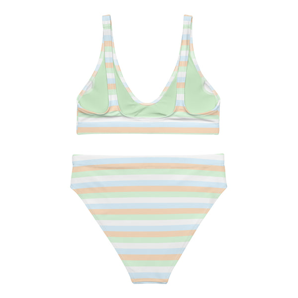 Unlabeled Flag High-Waisted Bikini
