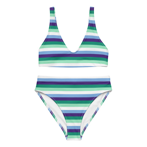 Gay / MLM Flag High-Waisted Bikini