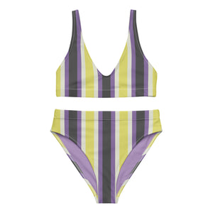 Retro Non-Binary High-Waisted Bikini