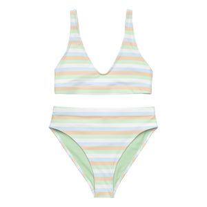 Unlabeled Flag High-Waisted Bikini