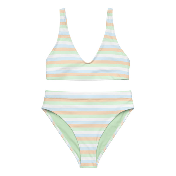 Unlabeled Flag High-Waisted Bikini