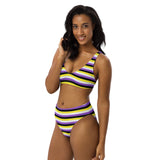 Non-Binary Flag High-Waisted Bikini