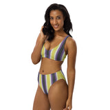 Retro Non-Binary High-Waisted Bikini