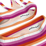 Lesbian Flag High-Waisted Bikini