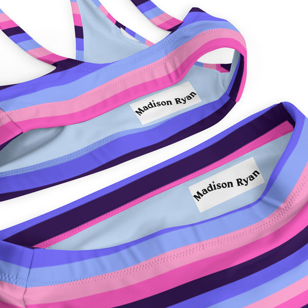 Omnisexual Flag High-Waisted Bikini