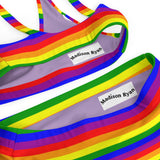 Rainbow Flag High-Waisted Bikini