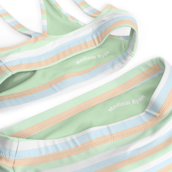 Unlabeled Flag High-Waisted Bikini
