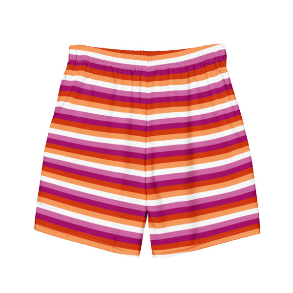 Lesbian Flag Swim Trunks