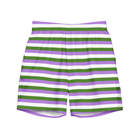 Genderqueer Flag Swim Trunks