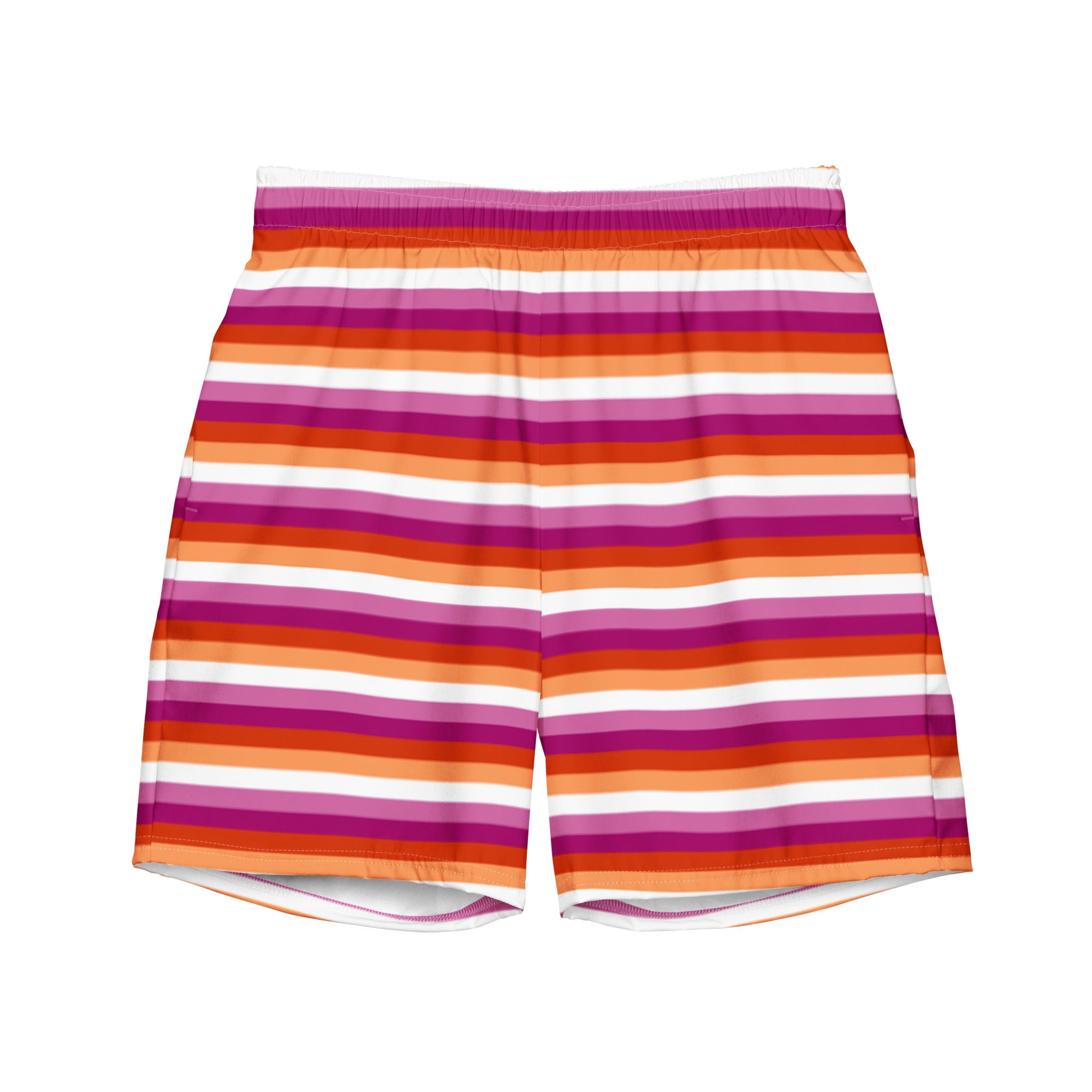 Lesbian Flag Swim Trunks