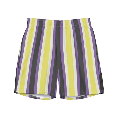 Retro Non-Binary Swim Trunks