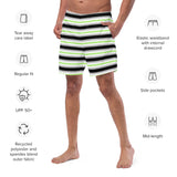 Agender Flag Swim Trunks