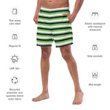 Aromantic / Demiromantic Flag Swim Trunks