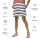 Genderqueer Flag Swim Trunks