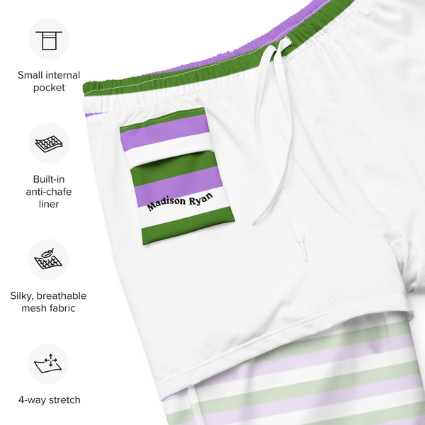 Genderqueer Flag Swim Trunks